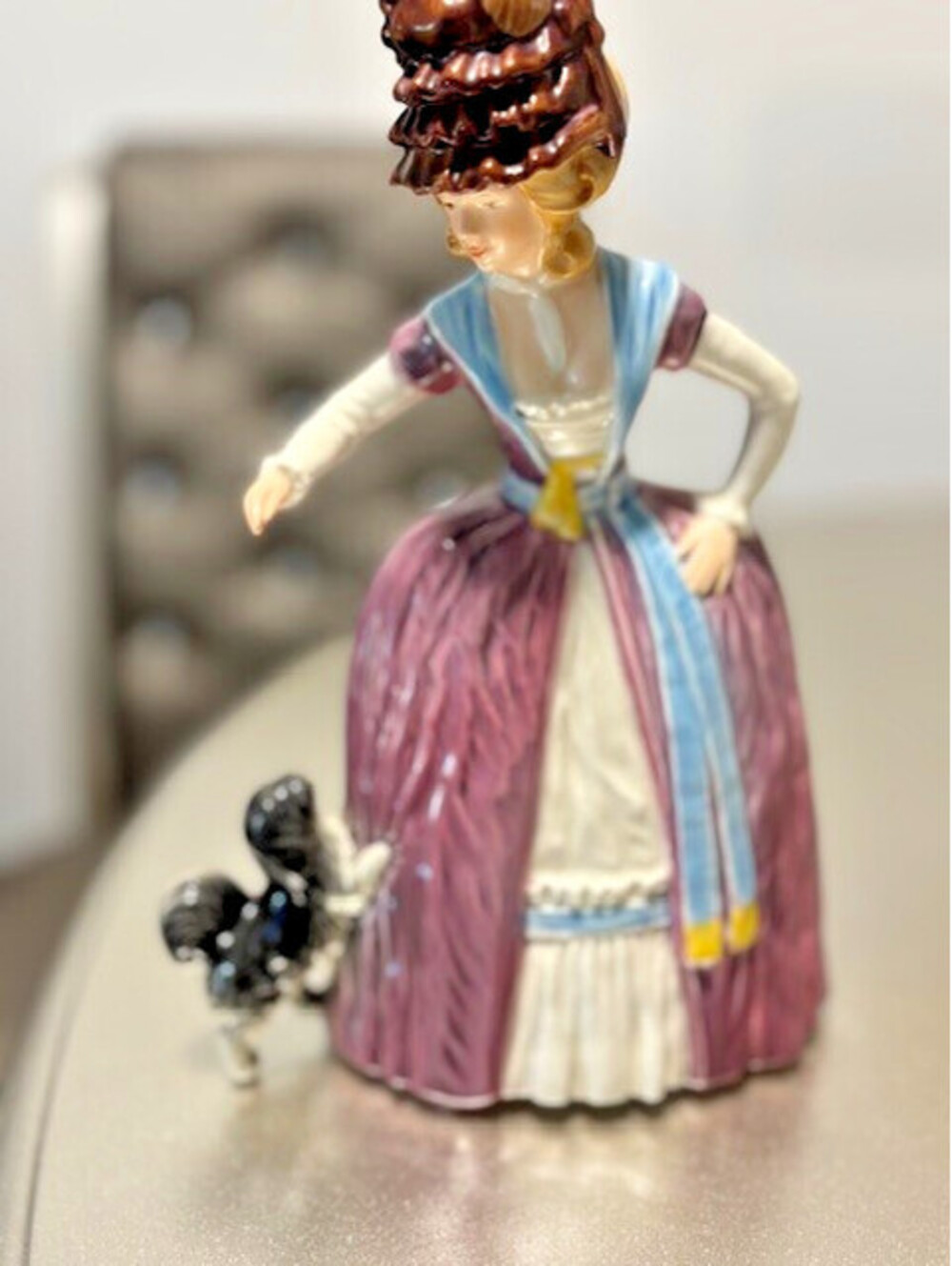 Goebel Say Please 1780 Lady Figurine Grace on Parade Series W Germany Lady Dog